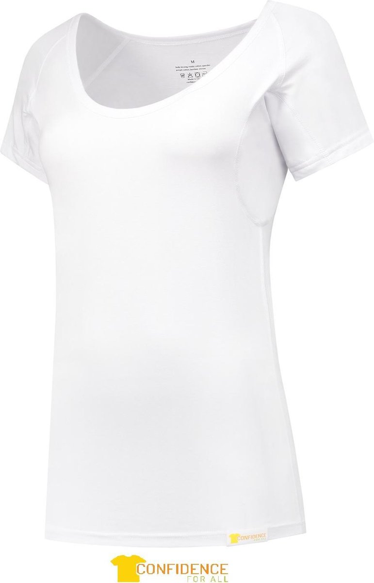 ConfidenceForAll® Dames Premium Anti Zweet Shirt met Ingenaaide Okselpads -  Zijdezacht... | bol.com