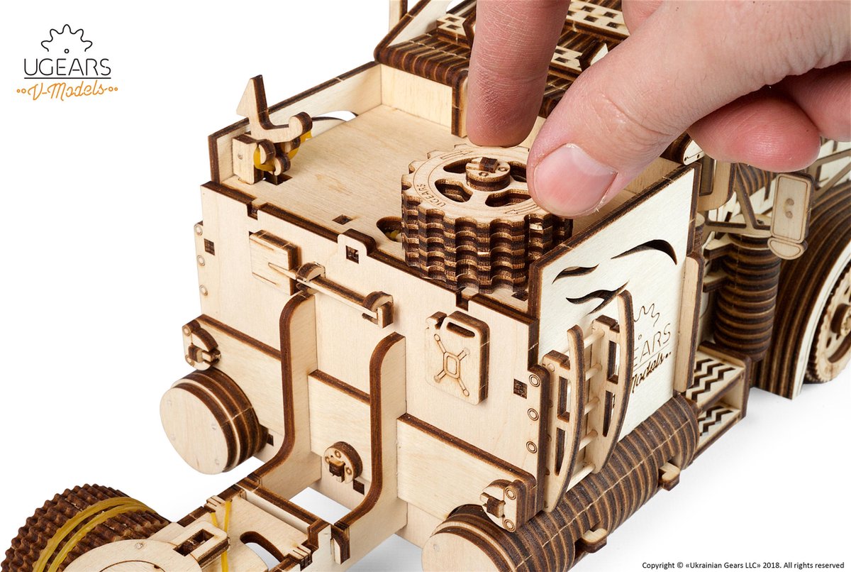 UGEARS Houten 3D Model - Heavy Boy Truck — afbeelding 5