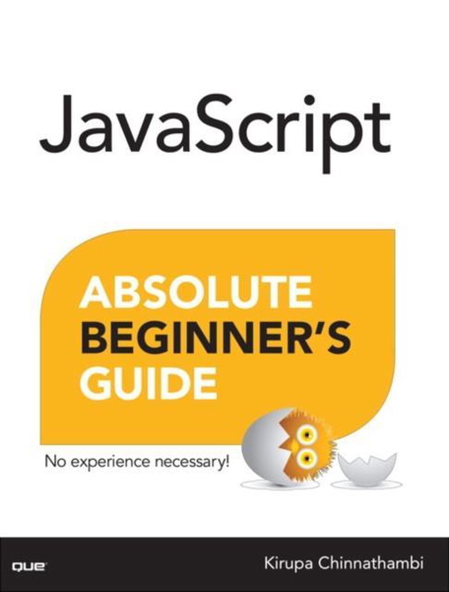 Omslag van JavaScript Absolute Beginners Guide