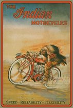 Wandbord - The indian Motocycles -20xx30cm-