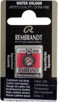 Rembrandt water colour napje Cadmium red Deep (306)