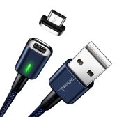 DrPhone iCON Series - Gecertificeerde Qualcomm 3.0 Support - Snellader - Magnetische MICRO USB oplaadkabel + Datakabel - Blauw