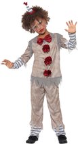 Rood en grijs vintage clown kostuum voor jongens - Verkleedkleding