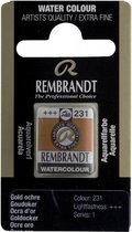 Rembrandt water colour napje Gold Ochre (231)