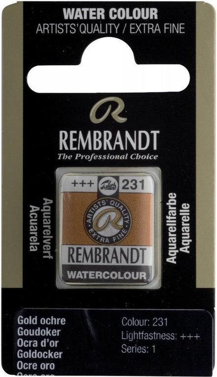 Afbeelding van product Rembrandt water colour napje Gold Ochre (231)