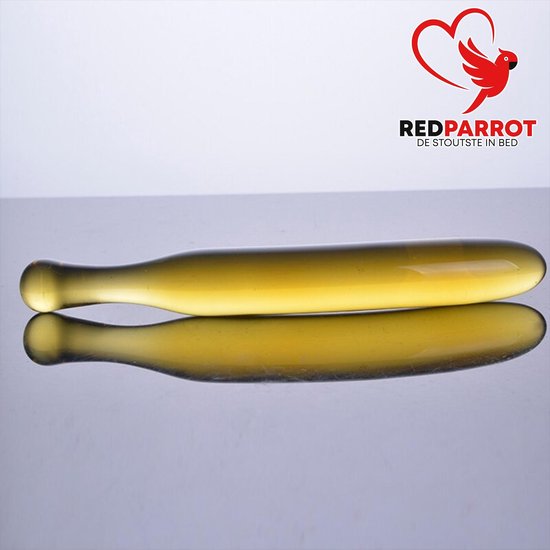 Dildo | Glazen dildo | Luxe design | Banaan | Hoge kwaliteit glas | 18 cm