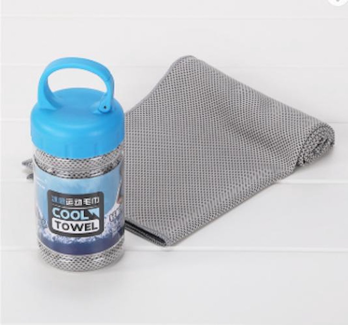 Ice Towel - cool towel - ijshanddoek - 30x100cm - 3-Pack - Grijs