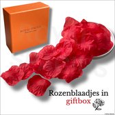 ROYAL SPACIUS® Mooie Rozenblaadjes 500 Stuks In Luxe Giftbox [RS2103] - Herbruikbaar - Sneldrogend - Luxe Cadeau - Rood