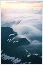 JUNIQE - Poster in kunststof lijst A Curtain of Clouds by @noberson