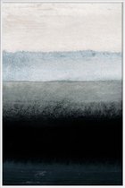 JUNIQE - Poster met kunststof lijst Shades of Grey -13x18 /Grijs & Wit