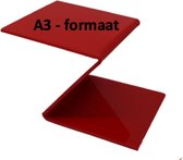 Greenbasic® - Plexiglas 3mm A3 formaat 5 stuks rood, Greenbasic®