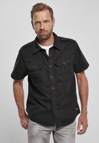 Heren - Mannen - Menswear - Modern - Urban - Casual - Streetwear - Dikke kwaliteit - Shirt - Ripstop - Shortsleeve - Blouse - US overhemd zwart