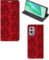Mobiel Bookcase OnePlus 9 Pro Smart Cover Red Roses