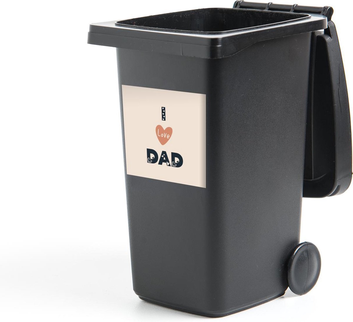 Container sticker Papa - I love dad - Spreuken - Quotes - 40x40 cm - Kliko sticker