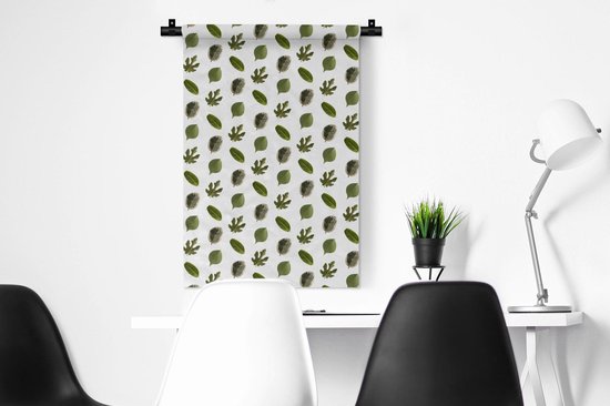 Tapisserie - Tapisserie - Feuilles - Vert - Motifs - 60x90 cm - Tapisserie