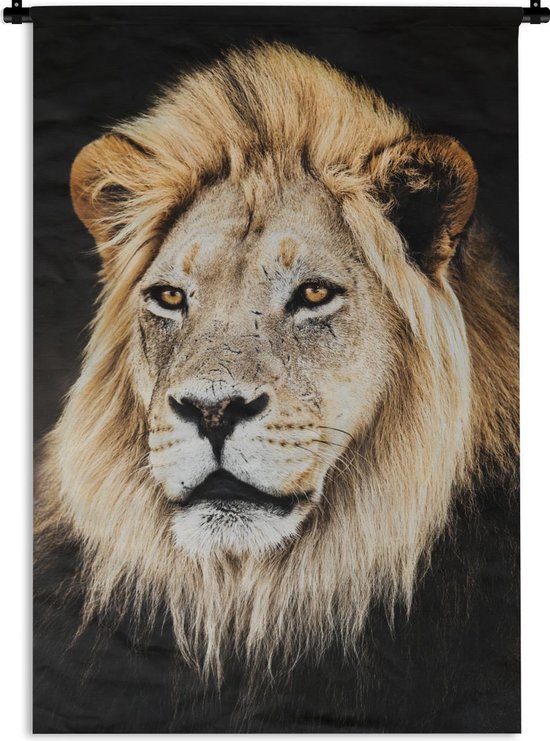 Tapisserie - Tapisserie - Lions - Sauvage - Léger - 90x135 cm - Tapisserie