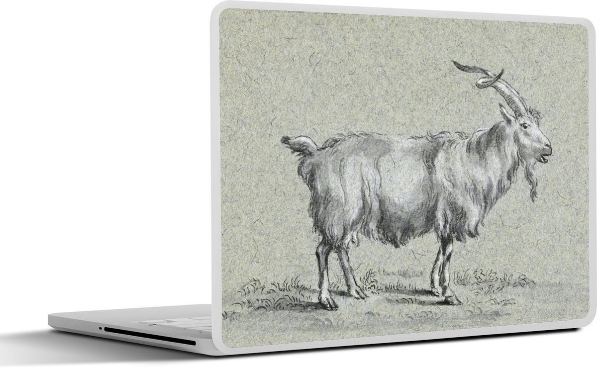 Laptop sticker - 12.3 inch - Staande geit, naar rechts - schilderij van Jean Bernard - 30x22cm - Laptopstickers - Laptop skin - Cover