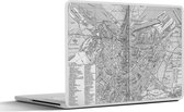 Laptop sticker - 12.3 inch - Stadskaart - Amsterdam - Antiek - 30x22cm - Laptopstickers - Laptop skin - Cover