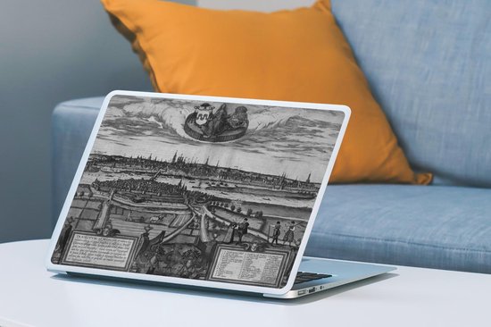 Autocollant pour ordinateur portable - 15,6 pouces - Carte - Maastricht - Histoire - 36x27,5 cm - Autocollants pour ordinateur portable - Skin pour ordinateur portable - Couverture
