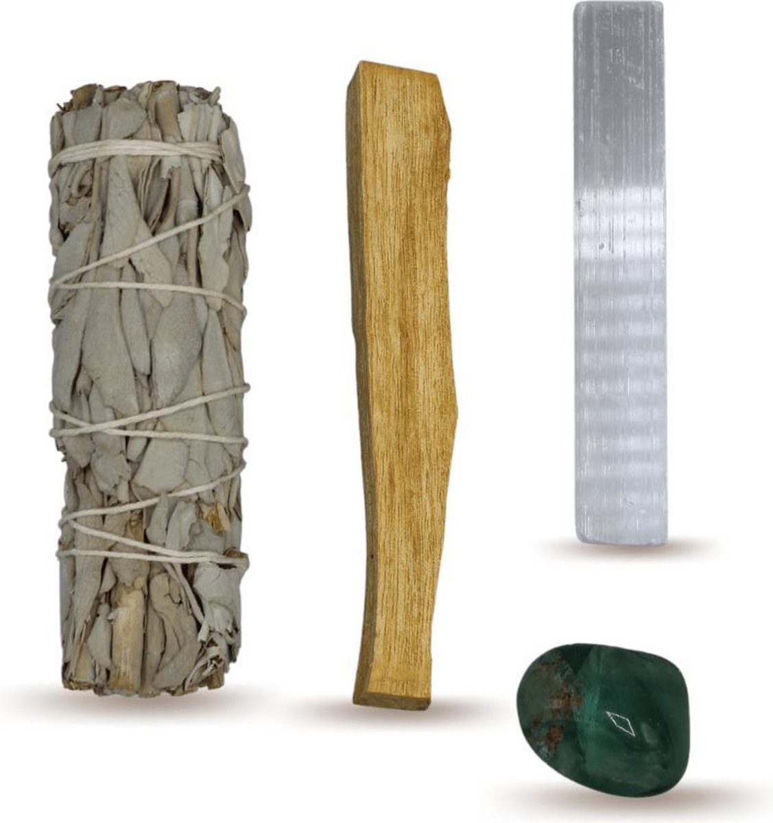 Energie reinigde smudge kit met Fluoriet