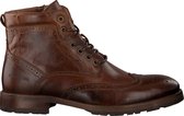 Mazzeltov Mrevinhade612.01om Veterboots - Laarzen Met Veters - Heren - Cognac - Maat 45