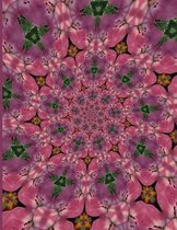 Fractal Photo Art Notebook: Pink Lily 7