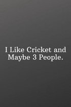 I Like Cricket and Maybe 3 People.