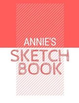 Annie's Sketchbook: Personalized red sketchbook with name