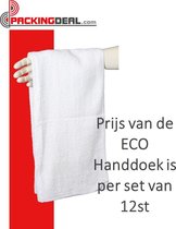 Handdoek ECO 45x95cm Wit 210gsm Set a 12st.