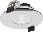 Ledmatters - Inbouwspot Chroom - Dimbaar - 5 watt - 570 Lumen - 2700 Kelvin - Warm wit licht - IP65 Badkamerverlichting