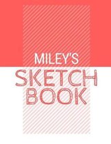 Miley's Sketchbook: Personalized red sketchbook with name
