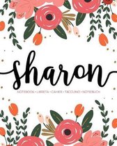 Sharon: Notebook - Libreta - Cahier - Taccuino - Notizbuch: 110 pages paginas seiten pagine