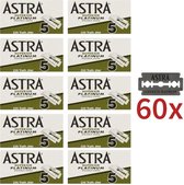 Astra Superior Platinum Scheermesjes - Double Edge Blades - Shavette - Safety Razor Blades - 60 stuks