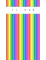 Olivia: Personalized sketchbook with name