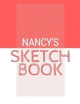 Nancy's Sketchbook: Personalized red sketchbook with name