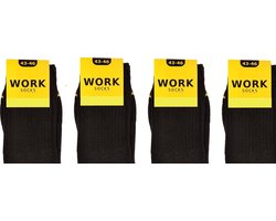 Work Werksokken - 10 paar - Zwart - Maat 39 - 42