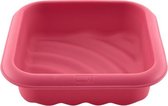 Lurch - bakvorm golf - vierkant 17x17cm - siliconen - roze