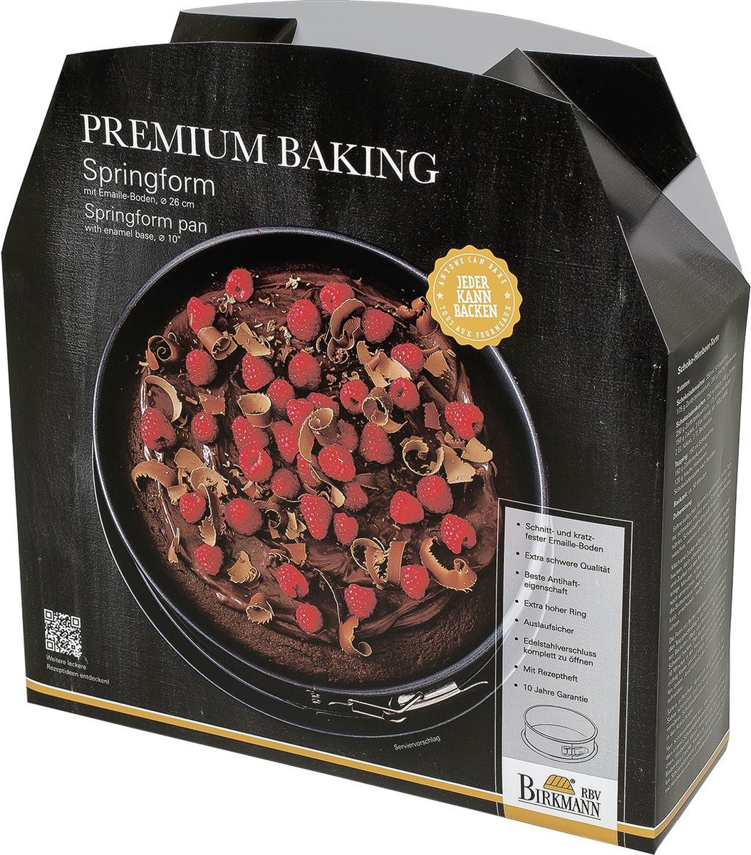 Birkmann Springvorm Premium Baking - Geëmailleerde bodem - PFOA-vrij - ø 26 cm