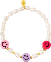 Yehwang Armband Parels En Smileys One Size 0289144-077