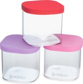 Yumbox Chop Chop 3 glazen bewaarbakjes Juicy