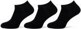 Socke ©|6 paar Zwarte Sneaker Sokken|Enkel Sokken|Zwart|Maat 43/46|Heren/Dames