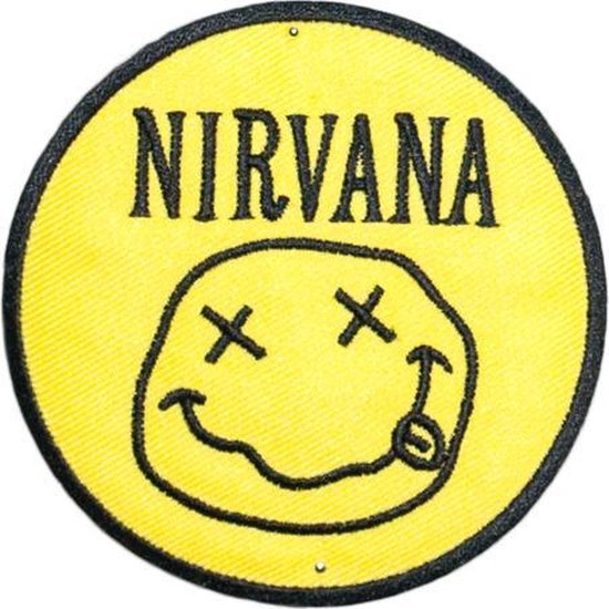 Embleem - Geel Nirvana Logo - Opstrijkbare Patch - Strijkembleem - Geschikt  voor... | bol.com