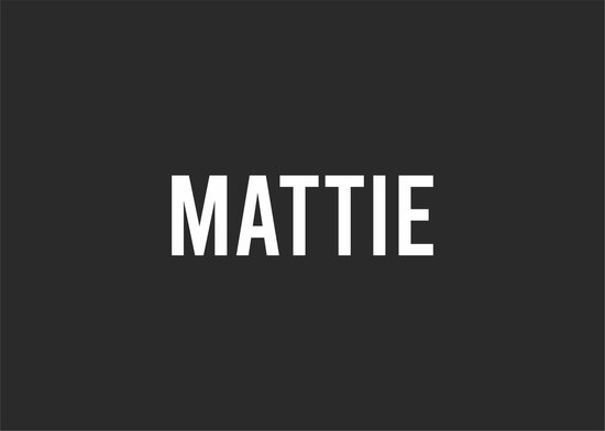 Deurmat MATTIE - Zwart - 60 x 40 cm - Anti-slip en slijtvaste print