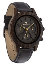 De officiële WoodWatch | Dark Eclipse Jet | Houten horloge heren