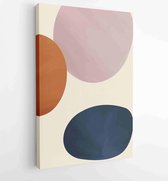 Botanical abstract art backgrounds vector. Summer square banner 2 - Moderne schilderijen – Vertical – 1929690725 - 50*40 Vertical