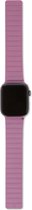 DECODED Silicone Magnetic Traction Strap | Geschikt voor series 7 (45mm), 6 / SE / 5 / 4 (44mm) / 3 / 2 / 1 (42mm) - Mauve