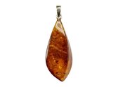 Zilveren hanger Amber / Barnsteen 925 zilver