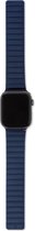 DECODED Siliconen Apple Watch Bandje - Geschikt voor Series 1-8 / SE / Ultra - 42/44/45/49 mm - Extra Sterke Magneetsluiting - Matte Navy