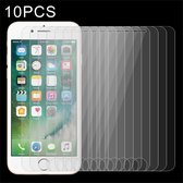 10 STUKS voor iPhone 8 Plus & iPhone 7 Plus 0.26mm 9H Oppervlaktehardheid 2.5D Explosieveilig Gehard Glas Niet-volledig schermfilm