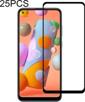 25 STUKS 9H Oppervlaktehardheid 2.5D Volledige lijm Volledig scherm Gehard glasfilm voor Galaxy A11